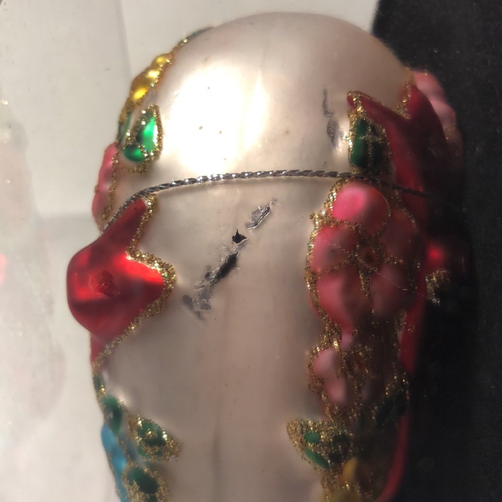 Hand Crafted Glass Ornament stating “I Love You” - Picture 3 of 5